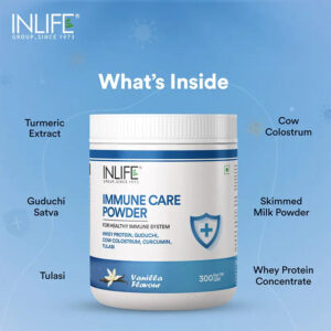 Inlife Immune Care Powder with Whey Protein | 300g (Vanilla) - Image 3