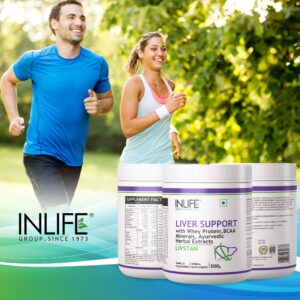 Inlife Livstan Liver Support Powder, Whey Protein with Ayurvedic Herbs, 300g (Vanilla) - Image 4