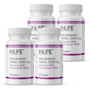 Inlife Vitamin B12 Supplement Methylcobalamin (Mecobalamin) 1500mcg | 60 Tablets - Image 8