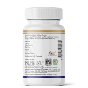 Inlife Vitamin D3 600 IU Cholecalciferol Supplement | 60 Capsules - Image 6