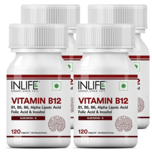 Inlife Vitamin B12 Supplement with ALA, Folic Acid ; Inositol | 120 tablets (RDA Compliant) - Image 7