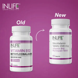 Inlife Vitamin B12 Supplement Methylcobalamin (Mecobalamin) 1500mcg | 60 Tablets - Image 3
