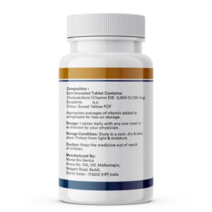 Inlife Vitamin D3 Supplement 5000 IU | 60 Cholecalciferol Tablets - Image 4
