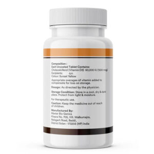 Inlife Vitamin D3 60000 IU Chewable Tablets | Cholecalciferol Supplement | 40 Tablets - Image 3